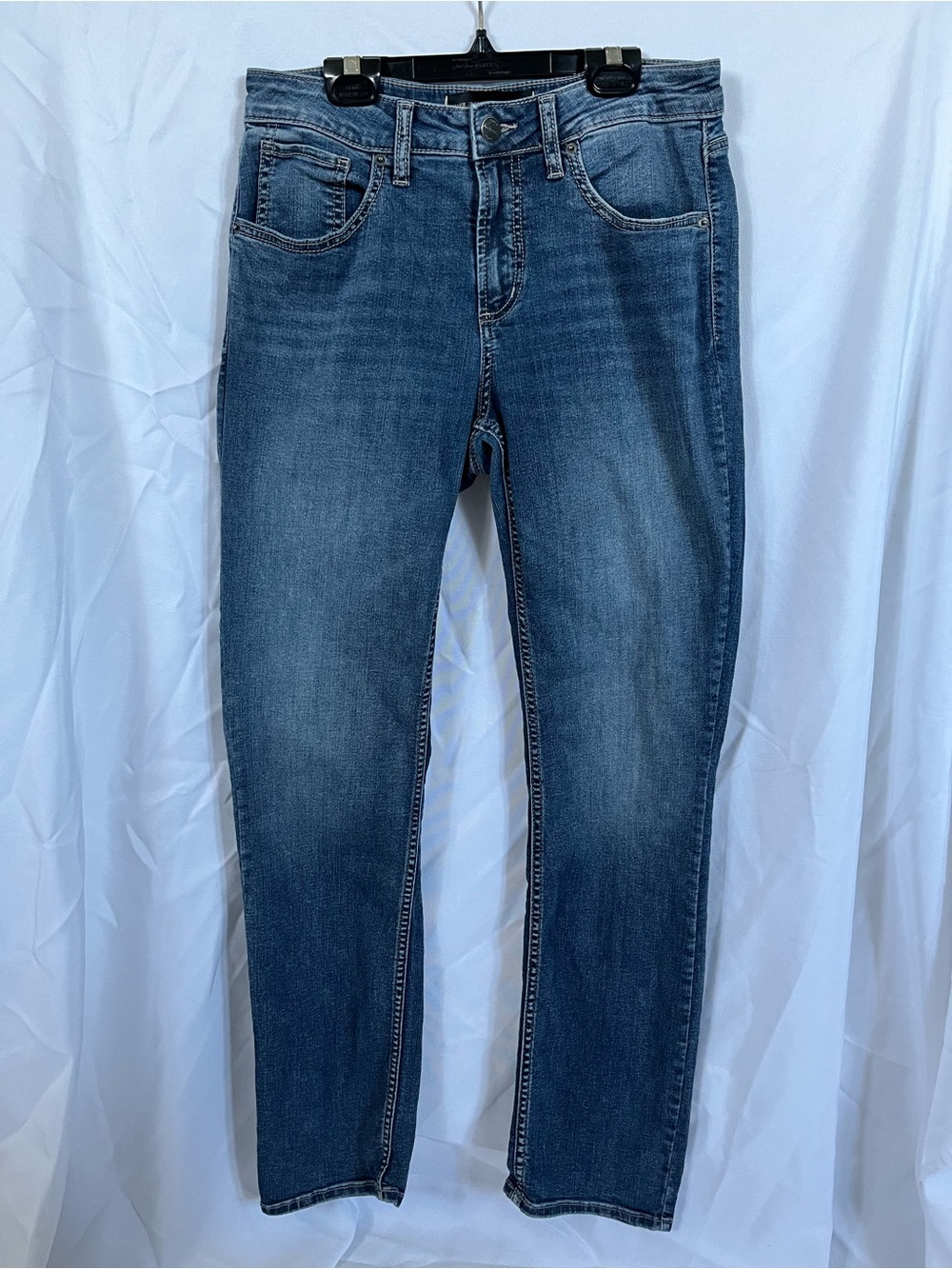 Silver Jeans High-Rise Skinny Jeans in Indigo Blue Wash